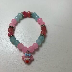 Cute Beaded Bracelet with My Melody Charm